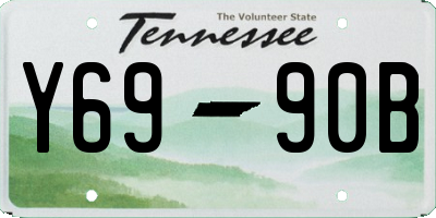 TN license plate Y6990B