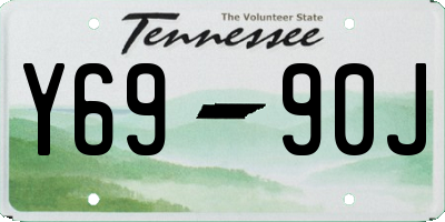 TN license plate Y6990J
