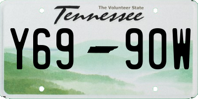 TN license plate Y6990W
