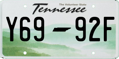 TN license plate Y6992F