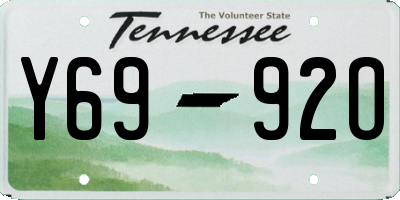 TN license plate Y6992O