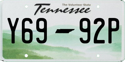 TN license plate Y6992P