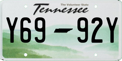 TN license plate Y6992Y