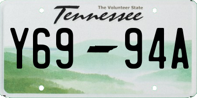 TN license plate Y6994A