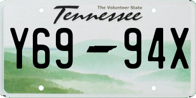 TN license plate Y6994X