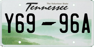 TN license plate Y6996A