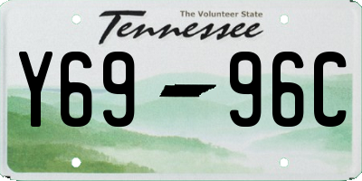 TN license plate Y6996C