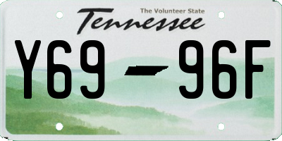 TN license plate Y6996F