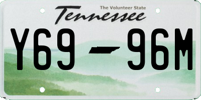 TN license plate Y6996M