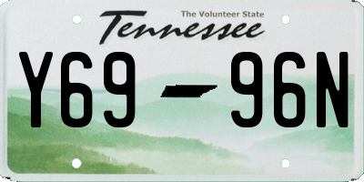 TN license plate Y6996N