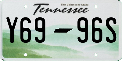 TN license plate Y6996S