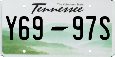 TN license plate Y6997S