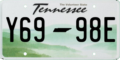 TN license plate Y6998E