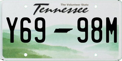 TN license plate Y6998M