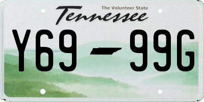 TN license plate Y6999G