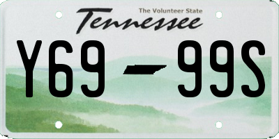 TN license plate Y6999S