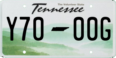 TN license plate Y7000G