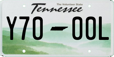 TN license plate Y7000L