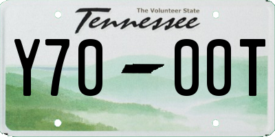 TN license plate Y7000T