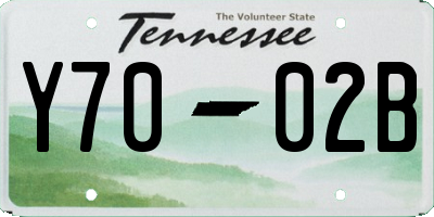 TN license plate Y7002B