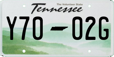 TN license plate Y7002G