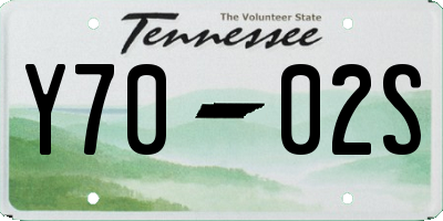 TN license plate Y7002S