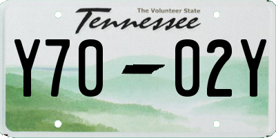TN license plate Y7002Y