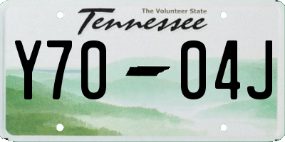 TN license plate Y7004J