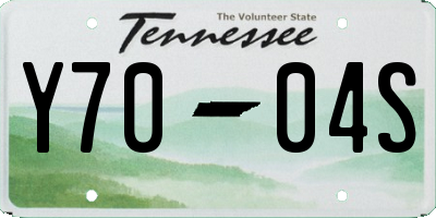 TN license plate Y7004S