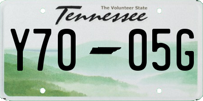 TN license plate Y7005G