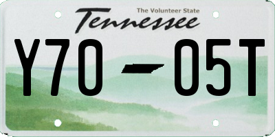 TN license plate Y7005T