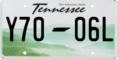 TN license plate Y7006L