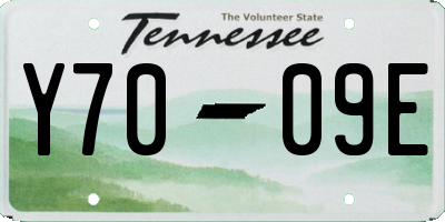 TN license plate Y7009E