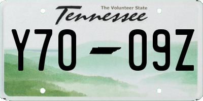 TN license plate Y7009Z
