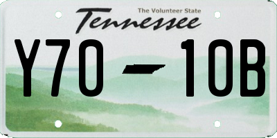 TN license plate Y7010B