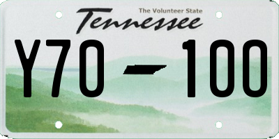 TN license plate Y7010O