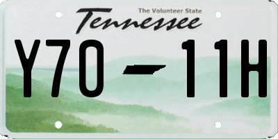 TN license plate Y7011H