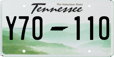 TN license plate Y7011O