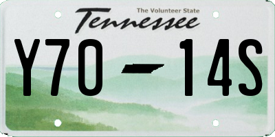 TN license plate Y7014S