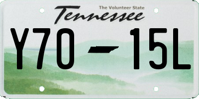 TN license plate Y7015L