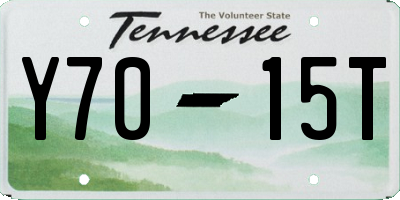 TN license plate Y7015T