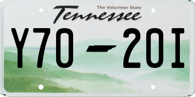 TN license plate Y7020I