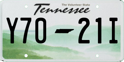 TN license plate Y7021I