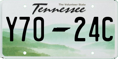 TN license plate Y7024C