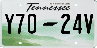 TN license plate Y7024V