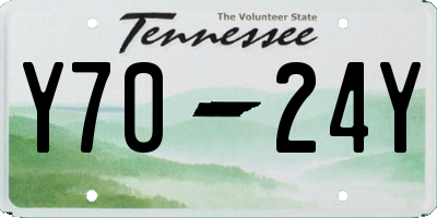 TN license plate Y7024Y
