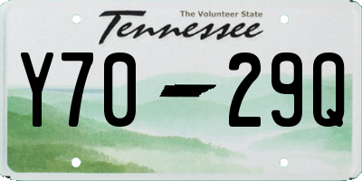 TN license plate Y7029Q