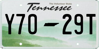 TN license plate Y7029T