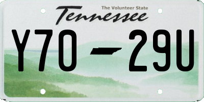 TN license plate Y7029U