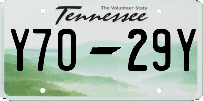 TN license plate Y7029Y